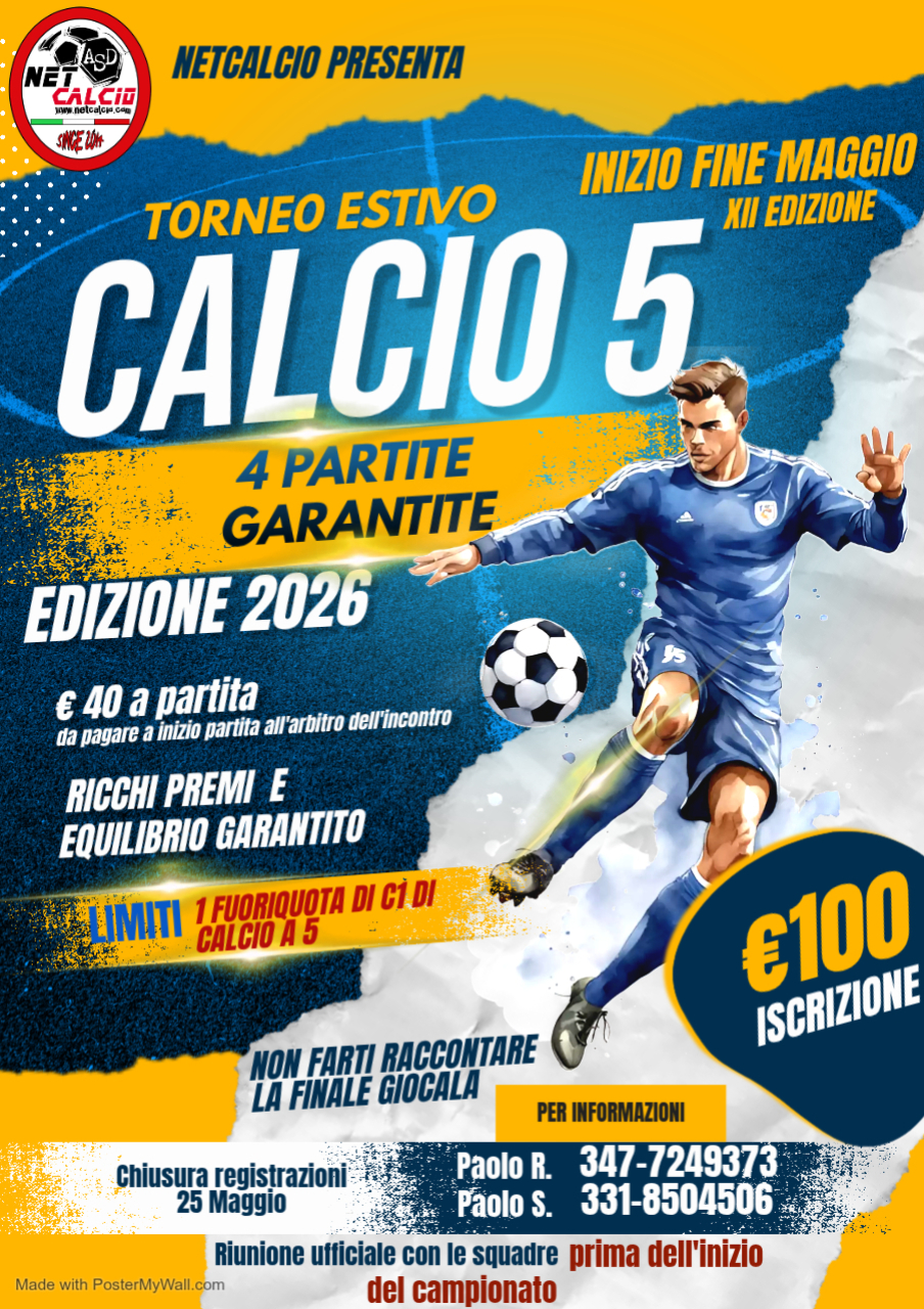 XII^ edizione Calcio a 5